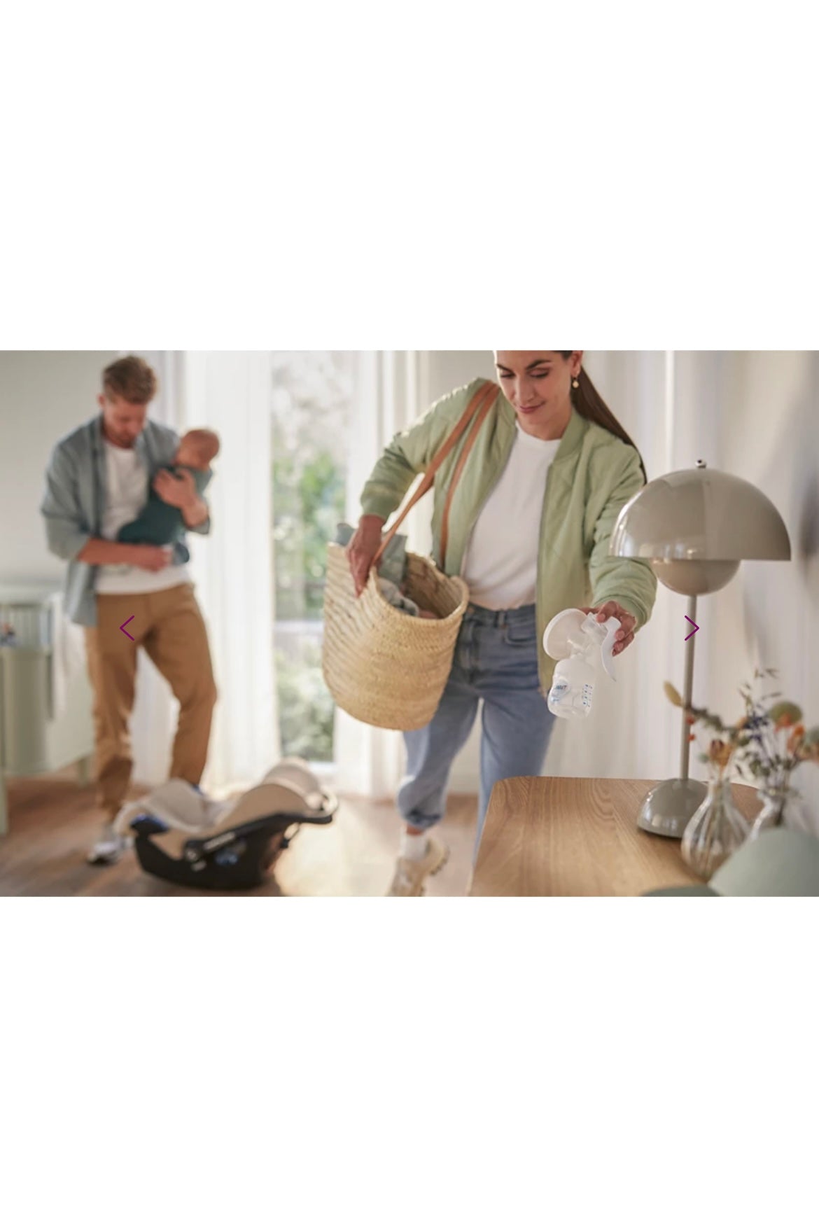 Philips Avent SCF330/40 Comfort Tire-lait manuel avec réservoir à lait
