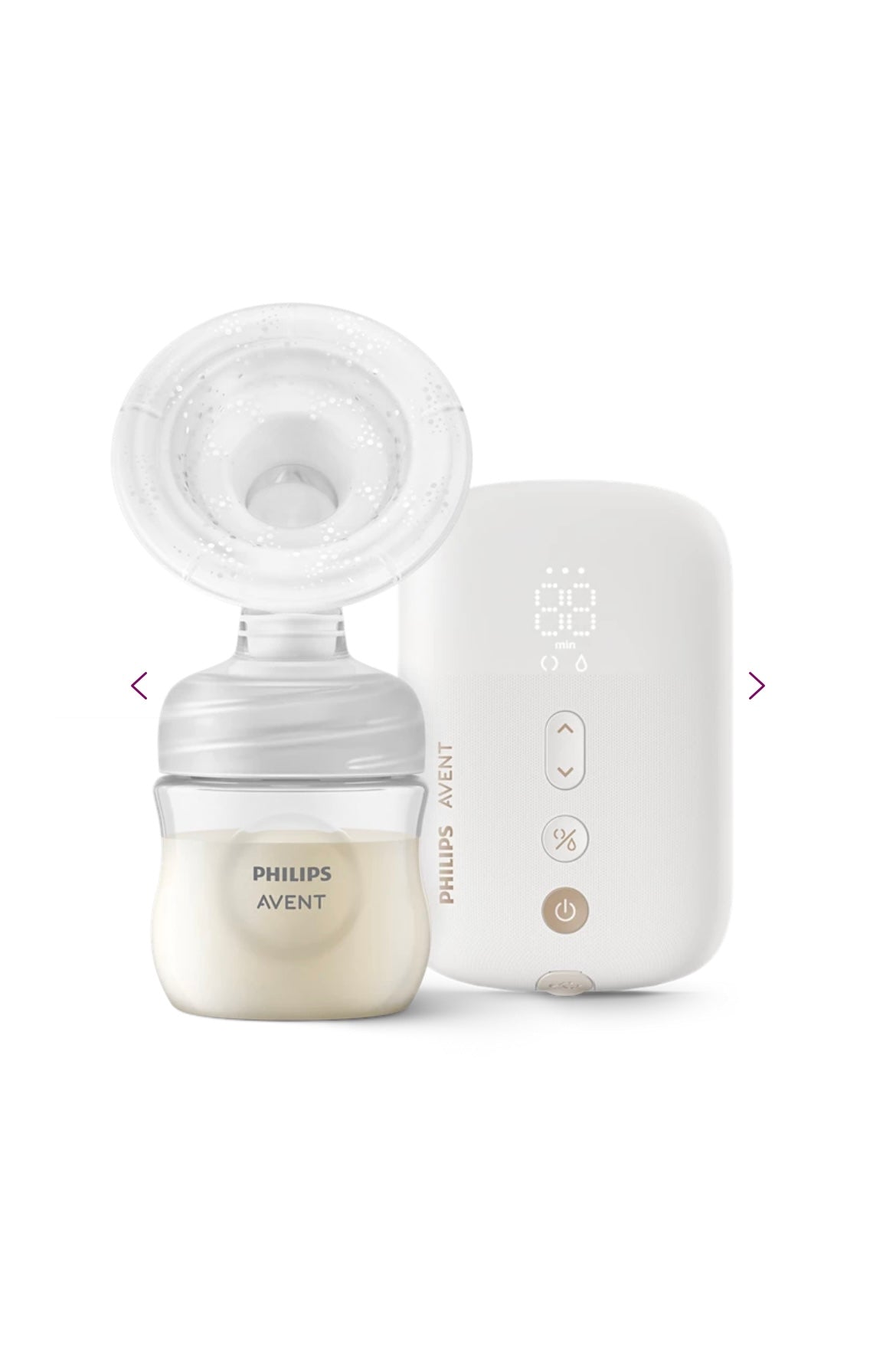 Philips Avent - Tire-lait électrique, qualité hospitalière, moteur silencieux et rechargeable pour une expérience discrète où que vous soyez + trousse de transport