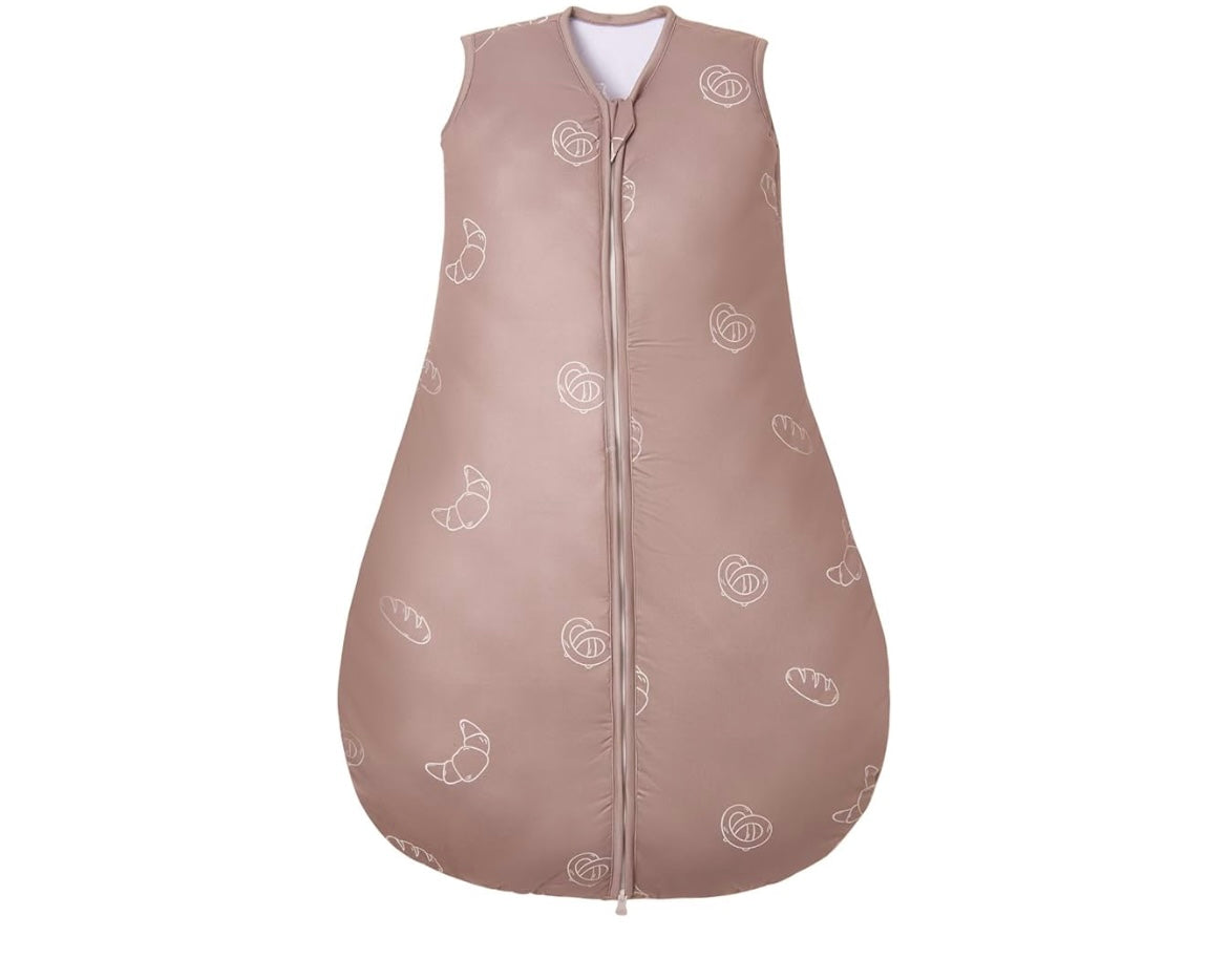 Lilian&Gema Gigoteuse Hiver 0-18 Mois, 2.5 Tog Gigoteuse Emmaillotage, Couverture D'Emmaillotage sans Manches avec Fermeture Eclair à Double Sens (Beignet imprimé, Hauteur 70 cm)