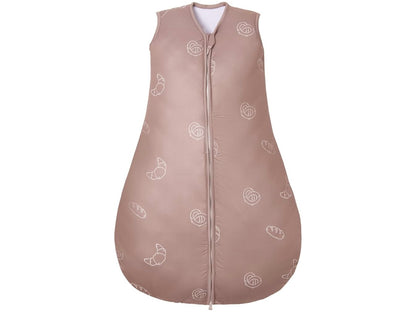 Lilian&Gema Gigoteuse Hiver 0-18 Mois, 2.5 Tog Gigoteuse Emmaillotage, Couverture D'Emmaillotage sans Manches avec Fermeture Eclair à Double Sens (Beignet imprimé, Hauteur 70 cm)