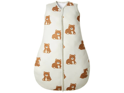 Lilian&Gema Gigoteuse Hiver 0-18 Mois, 2.5 Tog Gigoteuse Emmaillotage, Couverture D'Emmaillotage sans Manches avec Fermeture Eclair à Double Sens (Beignet imprimé, Hauteur 70 cm)